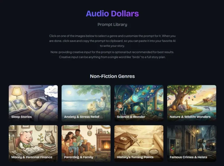 Audio Dollars Review 2026 AI Audiobook System Demo and Features Overview