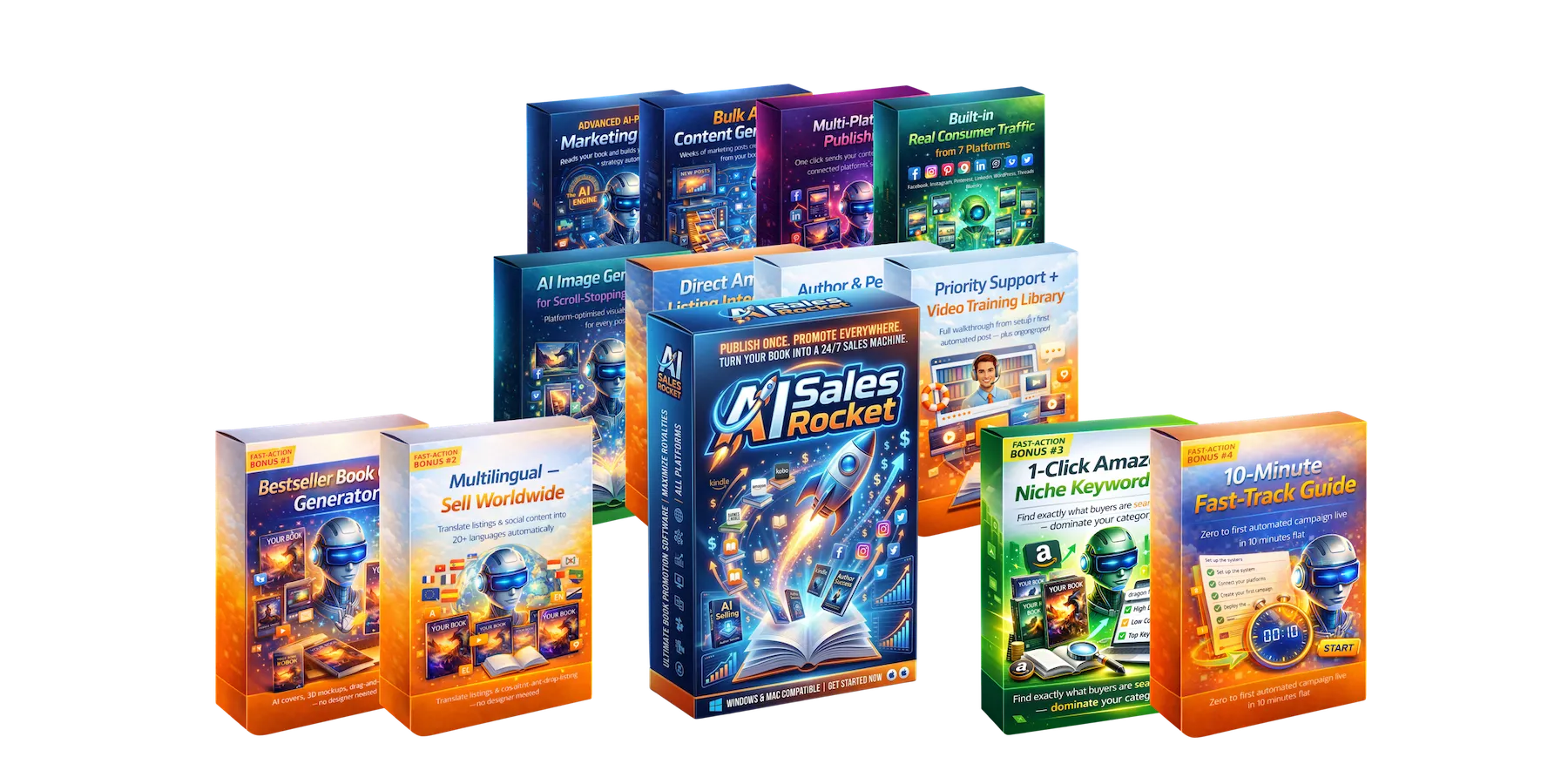 AI Sales Rocket Review 2026 dashboard showing AI funnel builder and automated sales system