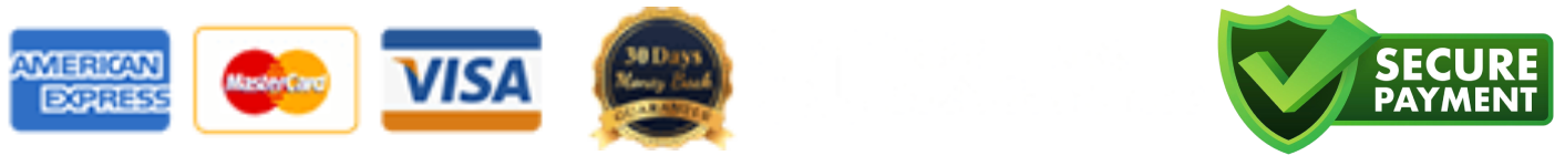 Accepted payment methods and 30-day guarantee badges
