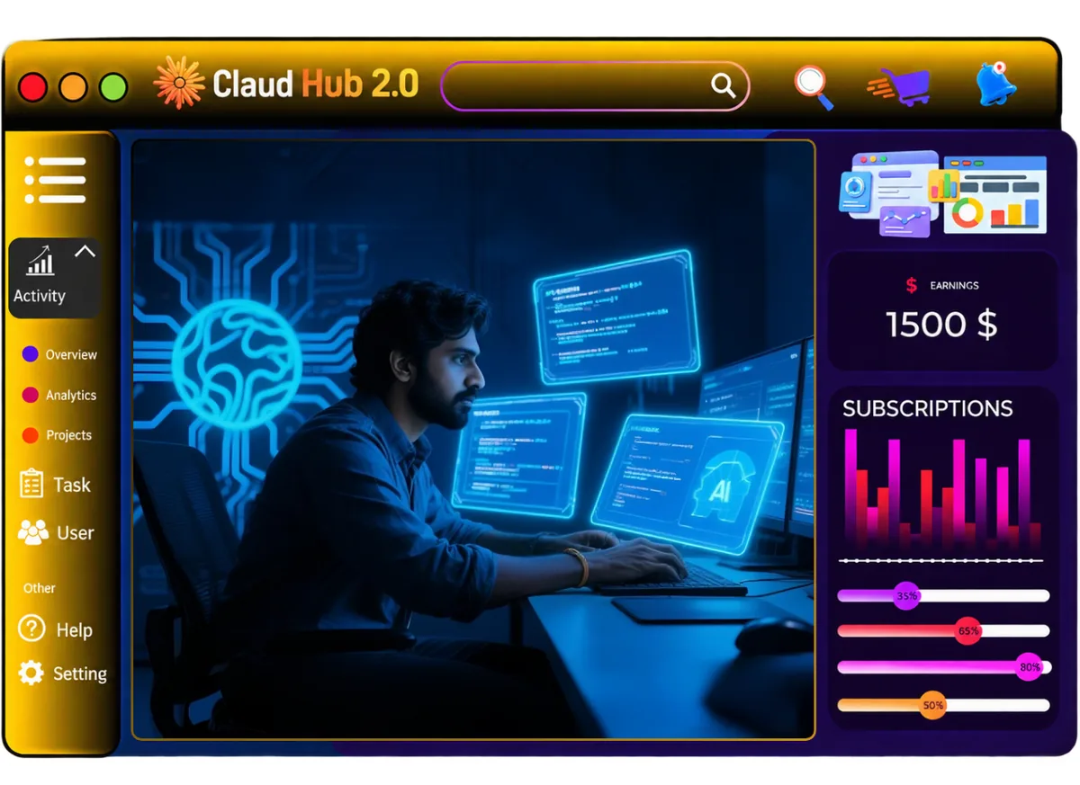 ClaudHub 2.0 built-in AI prompt engine for sales copy, emails and ads