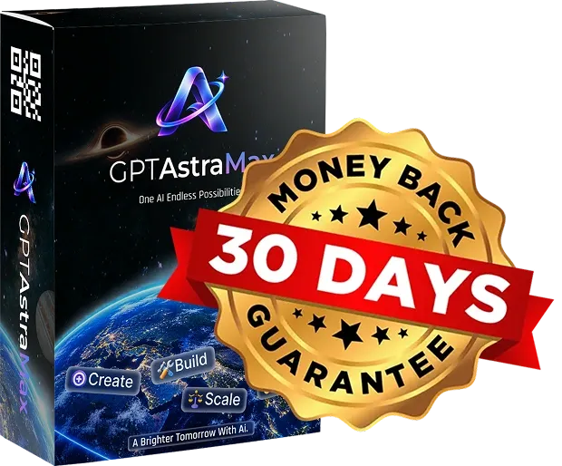 GPTAstraMax money-back guarantee badge