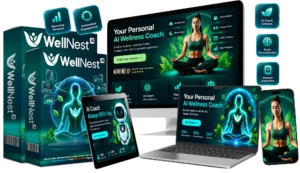 WellNest AI Review 2026: product mockup across monitor, laptop, tablet and phone