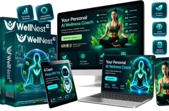 WellNest AI Review 2026: product mockup across monitor, laptop, tablet and phone