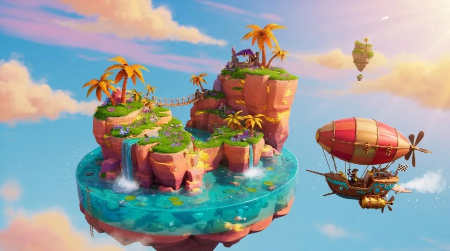 Sample game scene created from a short brief, as shown on the ArgonMAX AI JV page