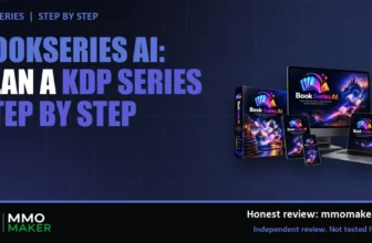 BookSeries AI plan for a KDP series step by step, featured image with the BookSeries AI product mockup