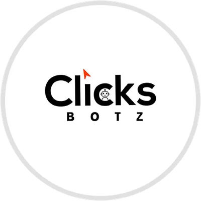 ClicksBotz logo, the vendor behind Faceless Empire AI