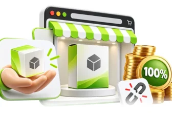 Storefront and 100 percent badge for owning your own product instead of promoting one