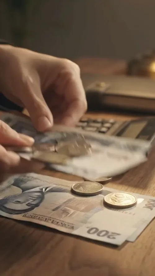 Faceless Empire AI sample money tips video poster showing hands counting cash and coins