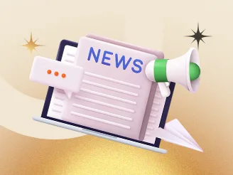 Decorative 3D illustration of a newspaper with a megaphone, used for the Zero-to-Audience Faith Following Playbook bonus