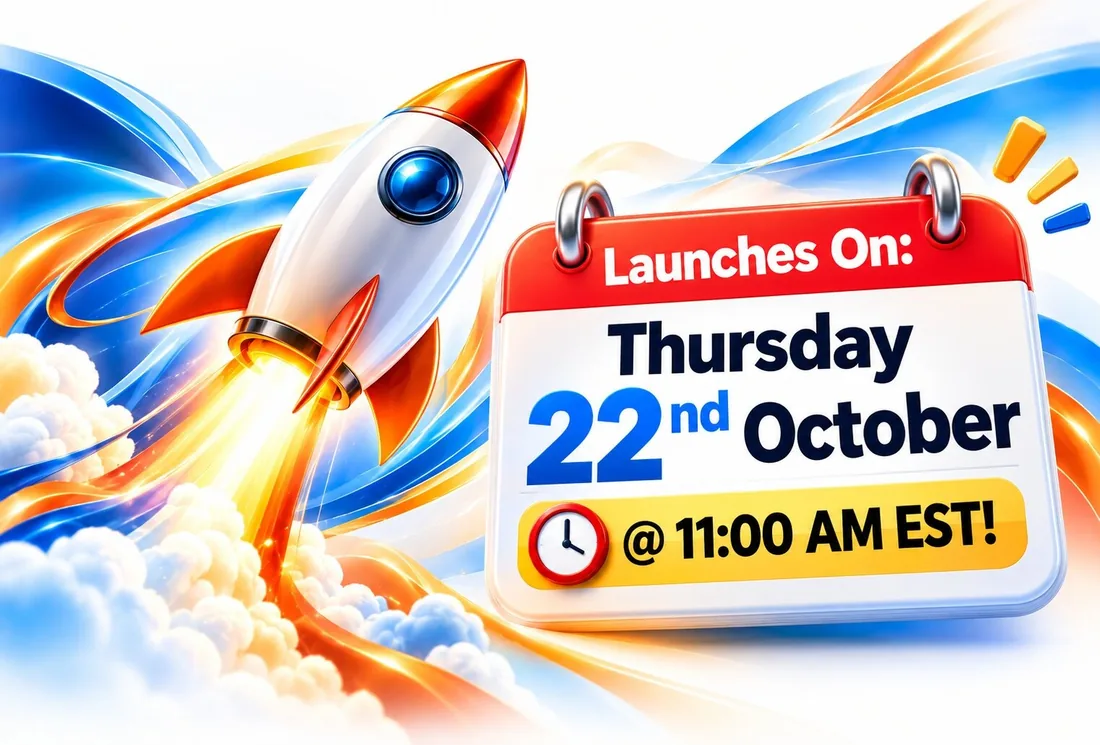 GeminAI 4.0 launch banner: launches Thursday 22 October at 11:00 AM EST with a rocket