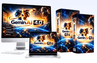 GeminAI 4.0 review: product boxes with a monitor and a laptop showing the GeminAI 4.0 logo
