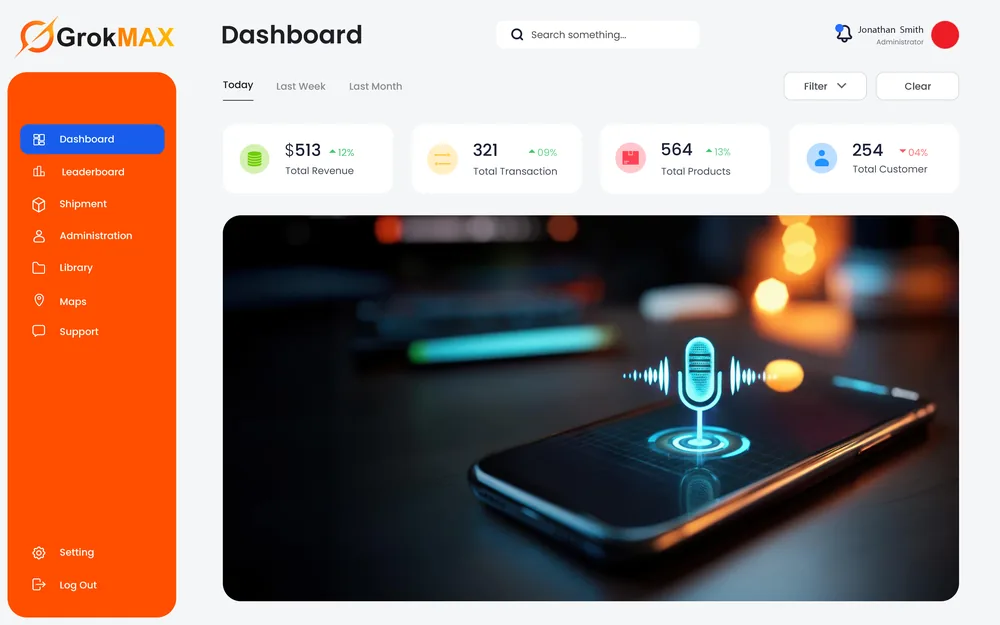 GrokAI Studio feature graphic: Grok Voice real-time voice conversations