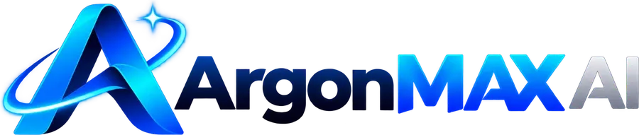 ArgonMAX AI Logo: create AI content, code, images and videos from one dashboard for a one-time price