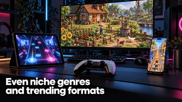 Niche genres and trending formats niche you can launch as a gaming store with NewPlay AI