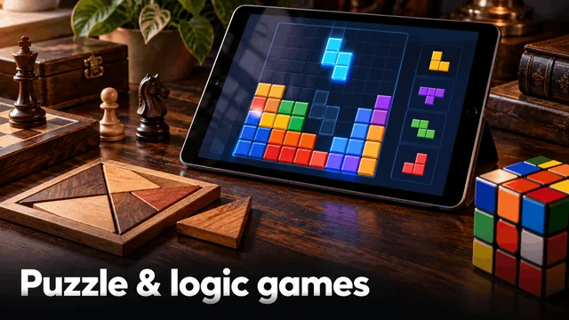 Puzzle and logic games niche you can launch as a gaming store with NewPlay AI