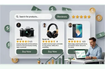 ProfitPilot Google ranking featured image showing product review cards with star ratings and buy buttons