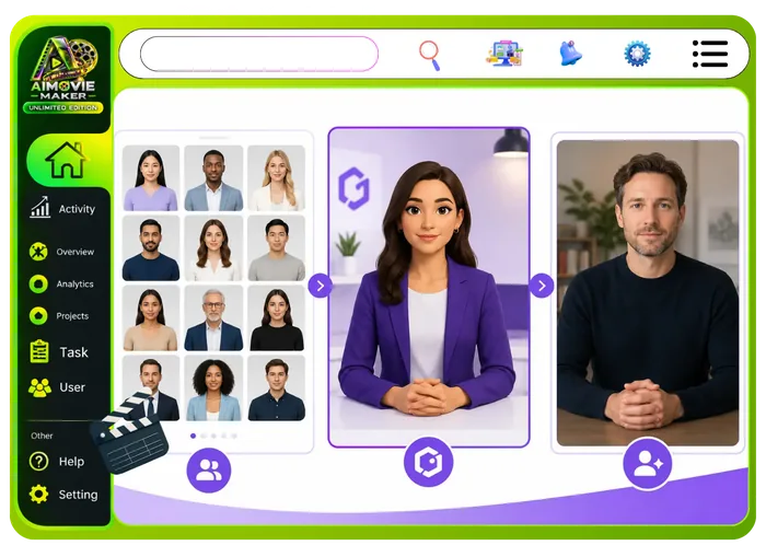 Vendor feature graphic for Captions, Subtitles And Dubbing in Unlimited Movie: timed auto captions and animated Shorts-style text