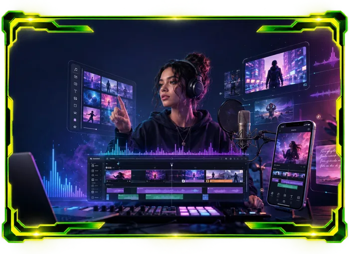 Vendor graphic for the Unlimited Movie use case Music Videos And Lyric Videos For Artists: visuals for independent musicians