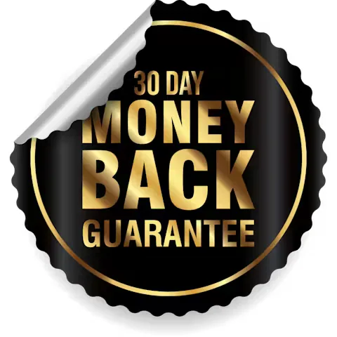 30 day money back guarantee badge for Whop Engine