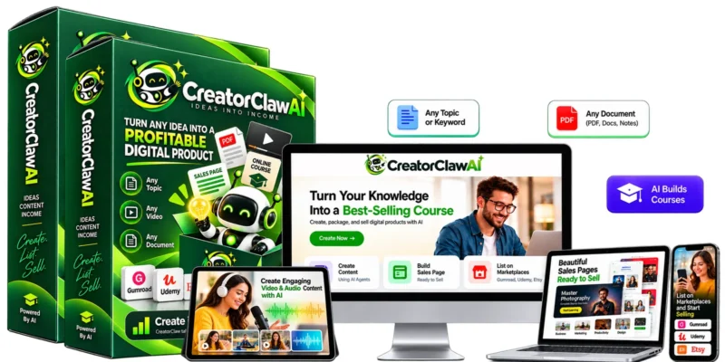 CreatorClaw AI Review 2026 + Bonuses + Coupon Code + OTO Details – Can One Topic Really Become A Finished Video Course?