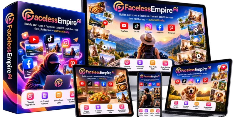 Faceless Empire AI Review 2026 + Bonuses + Coupon Codes + OTO Details – Does One Niche Really Post Itself To 5 Platforms For $14?