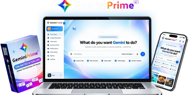 GeminiPrime AI Review 2026 + Bonuses + $2 Coupon + OTO Details – Is Lifetime Gemini Access Really Worth $17?